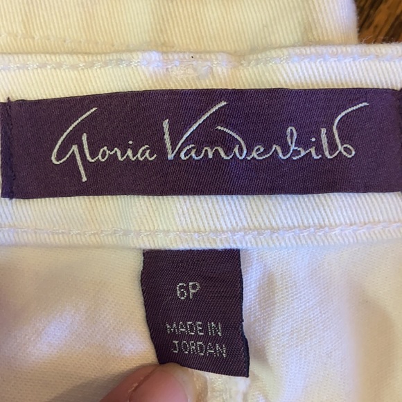 B8 Gloria Vanderbilt - White Stretch Denim Jeans 6P - Picture 5 of 6